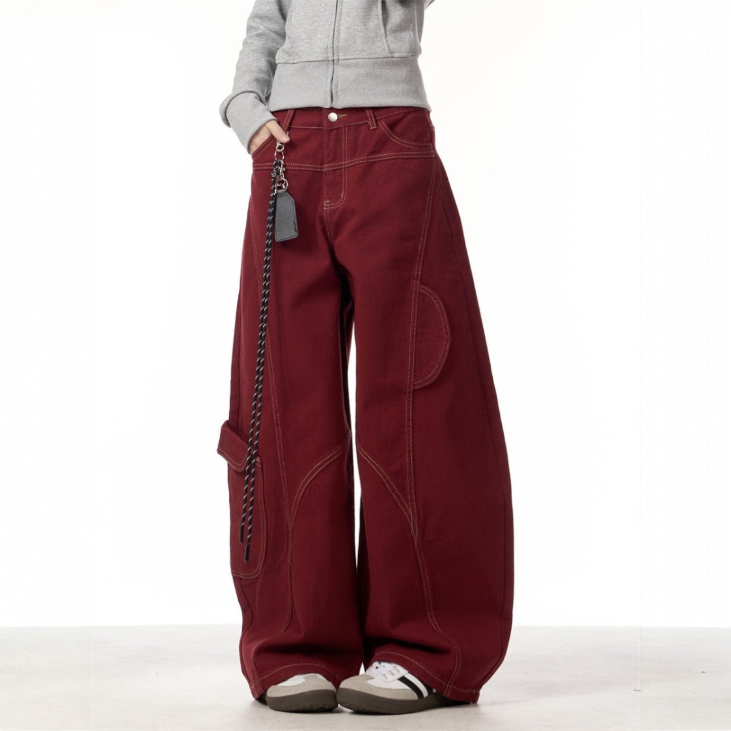 Comfortable Women's Loose Fit Cargo Pants - Olytrend