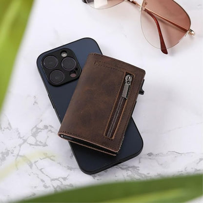 RFID-Protected Slim Wallet – CoreSlide-Black-Nora Luxe