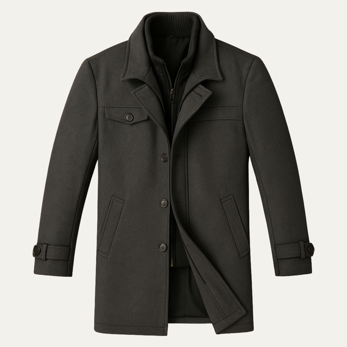 Warm Water Resistant Men's Zip Jacket