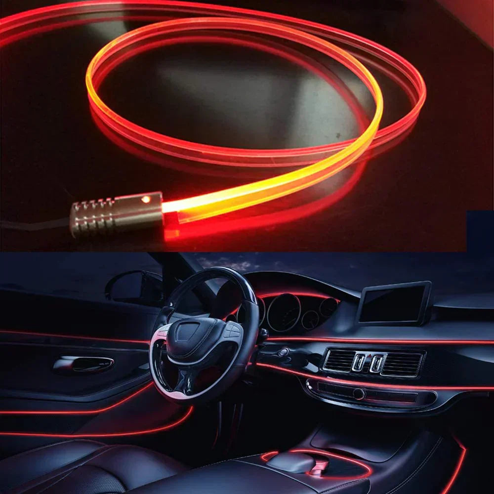 RGB Interior Lighting for Car - GlowLine-Light blue-The Livary