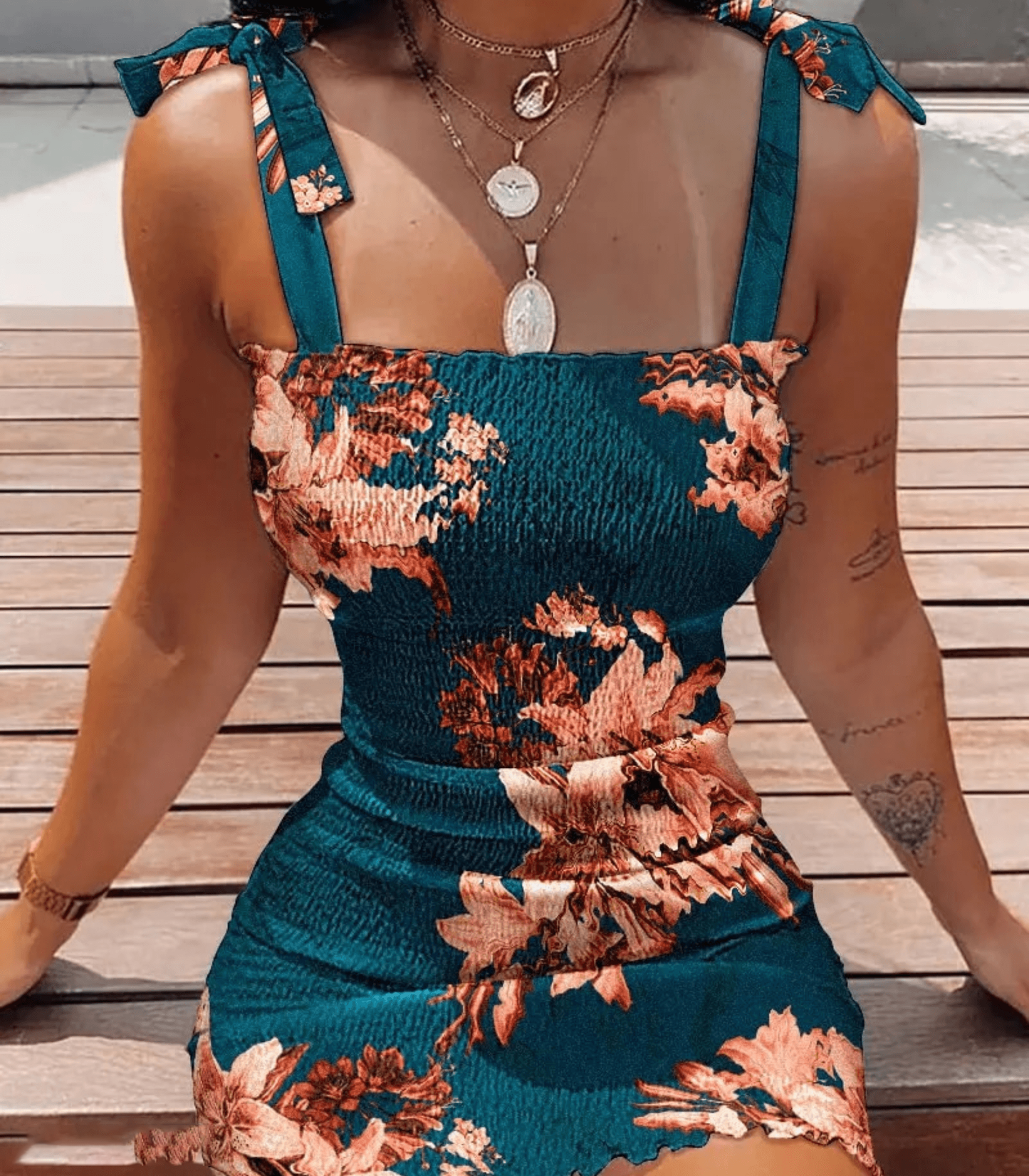 Fit and Flare Women's Dress with Adjustable Straps