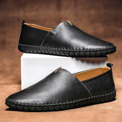 Luxury Slip On Loafers Real Leather Comfort Shoes