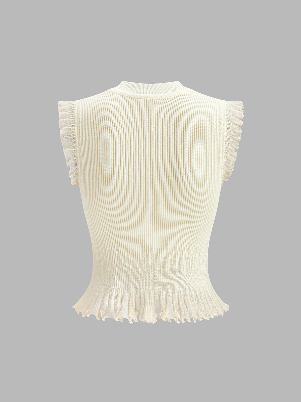 Textured Crew Neck Women's Blouse