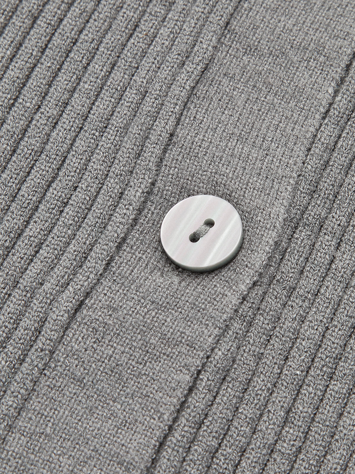 Textured Crew Neck Fit Cardigan