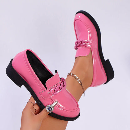 Image of Riley | Women's Chain Detail Platform Loafers