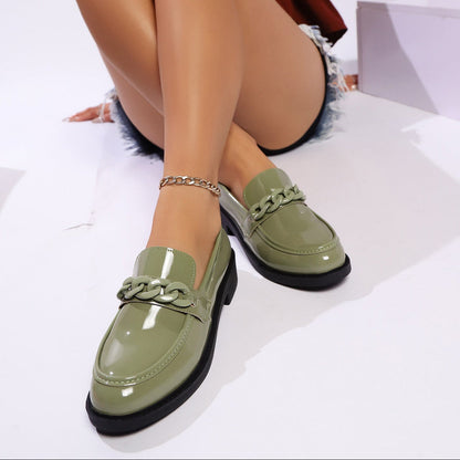 Image of Riley | Women's Chain Detail Platform Loafers