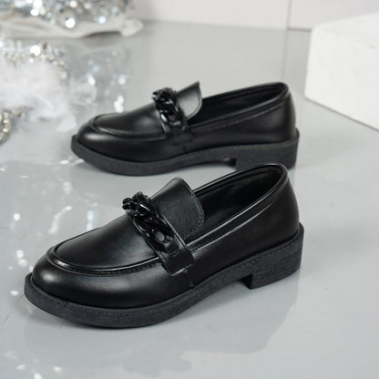 Image of Riley | Women's Chain Detail Platform Loafers