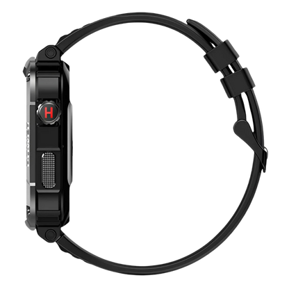Robust Smartwatch for Men - IronPulse X1-Black-Nora Luxe