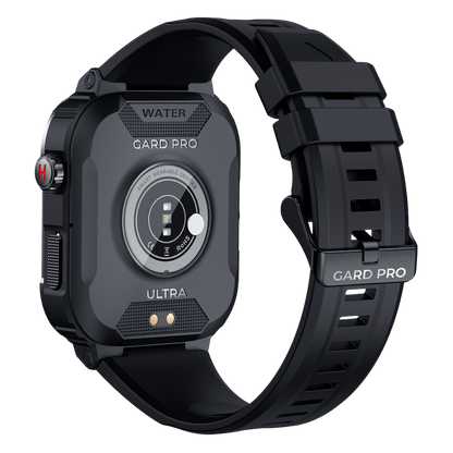 Robust Smartwatch for Men - IronPulse X1-Black-Nora Luxe