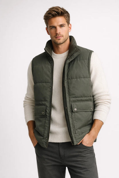 Men's Lightweight Down Vest Coat - Olytrend