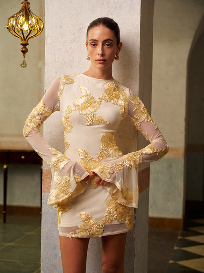 Chic Floral Sleeveless Summer Dress