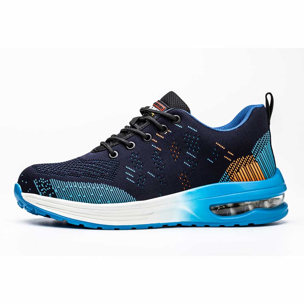 Protective Blue Steel Toe Work Shoes