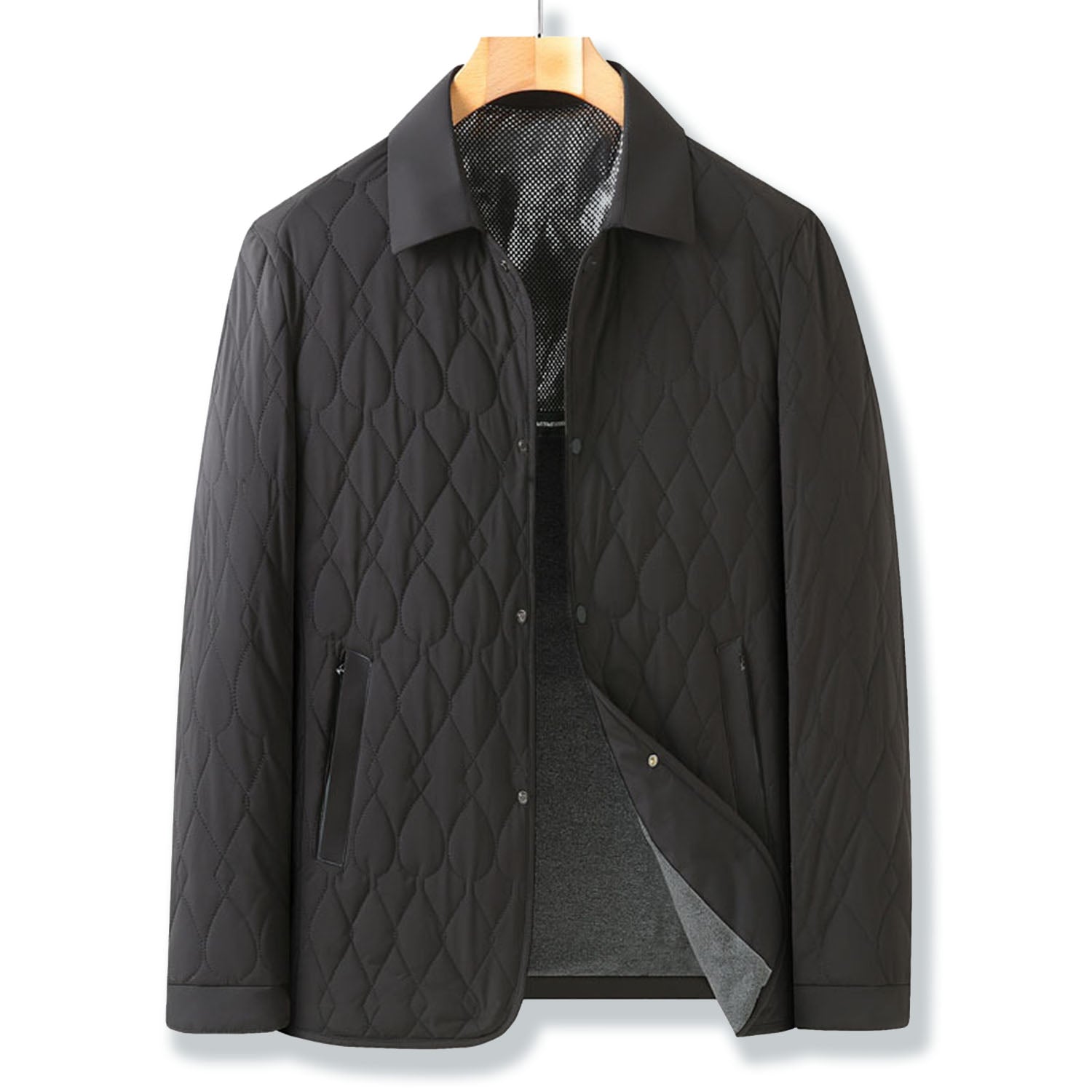 Image of Ronnie | Men's Quilted Button-Down Jacket