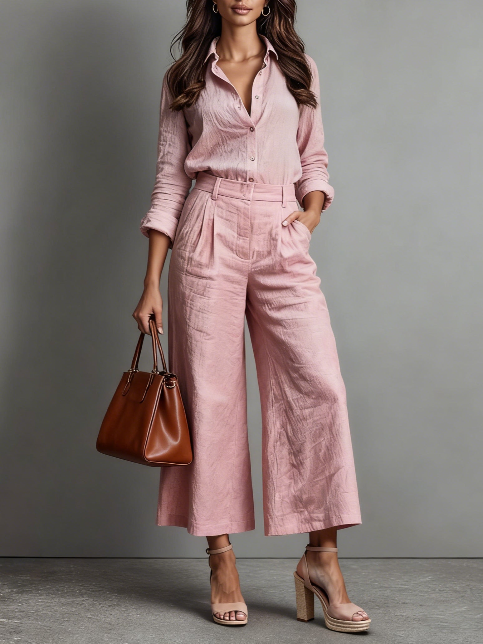 Floral Women's Loose Fit Pantsuit - Olytrend