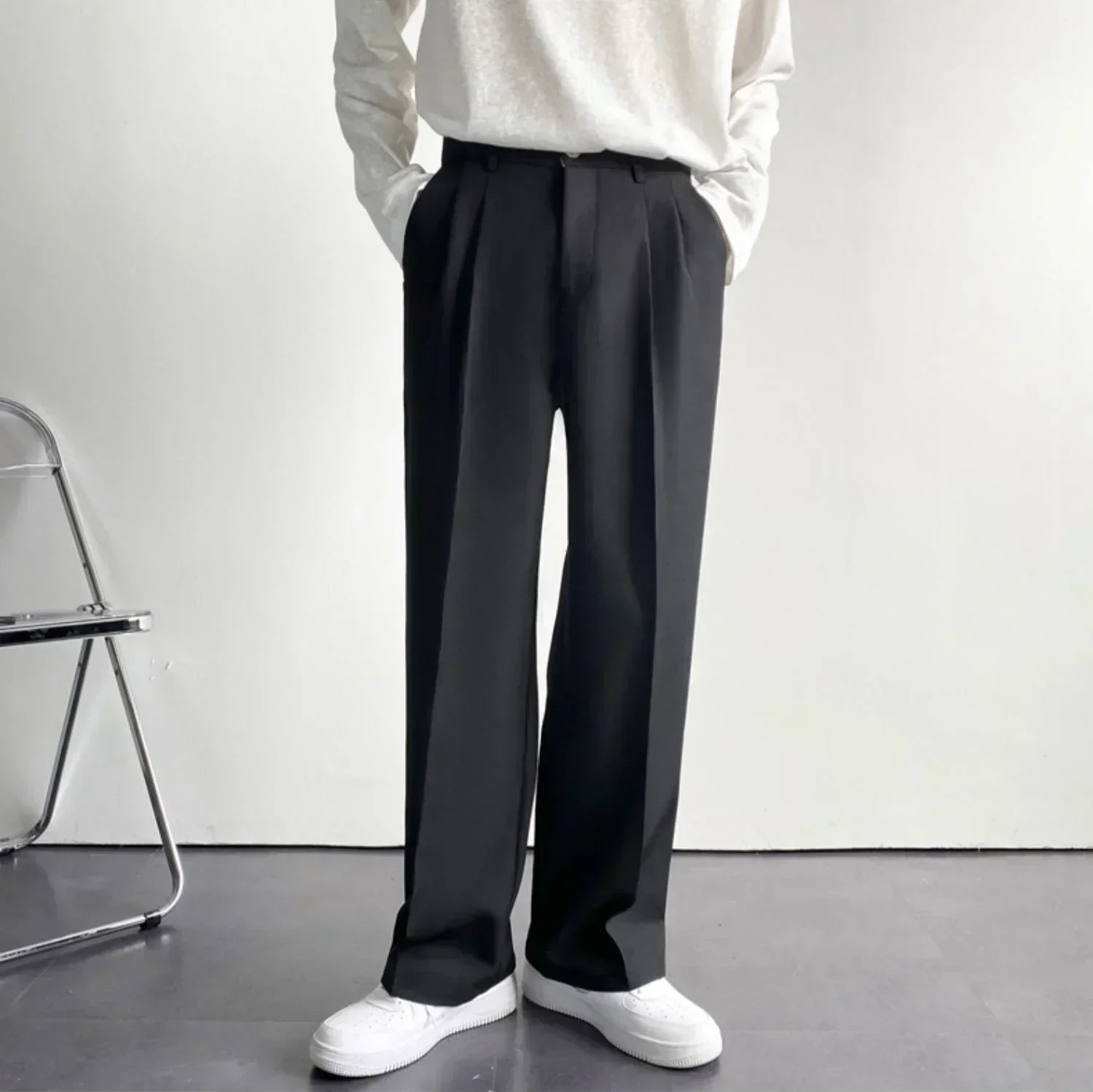 Image of Ross | Men's Pleated Wide Leg Dress Pants