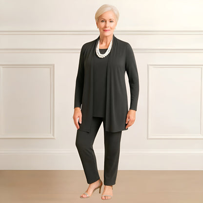 Soft Knit Cardigan Pants Outfit Set