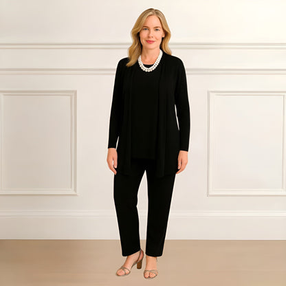 Soft Knit Cardigan Pants Outfit Set