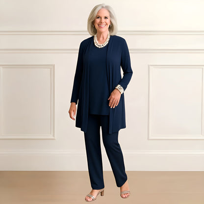 Soft Knit Cardigan Pants Outfit Set