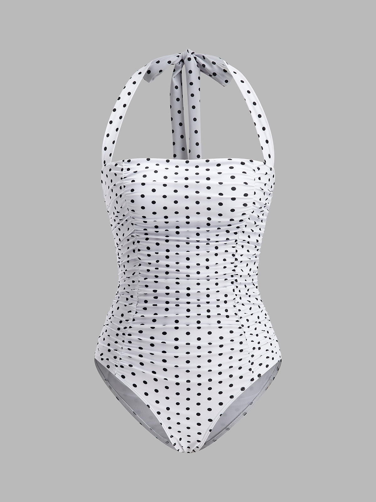 Flirty Dot High Neck Swimwear