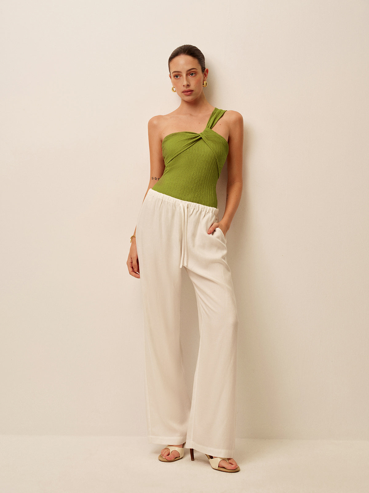 Flirty Asymmetrical One Shoulder Swimwear