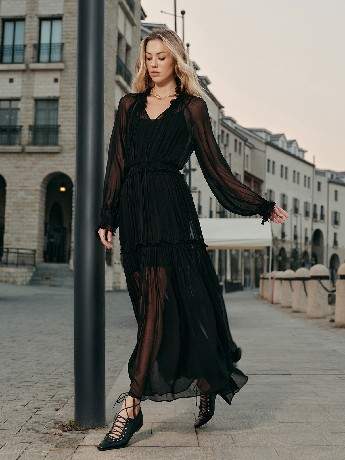 Flowy Lightweight See Through Dress