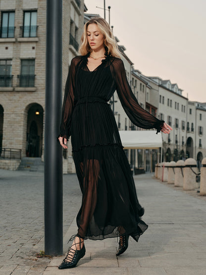 Flowy Lightweight See Through Dress