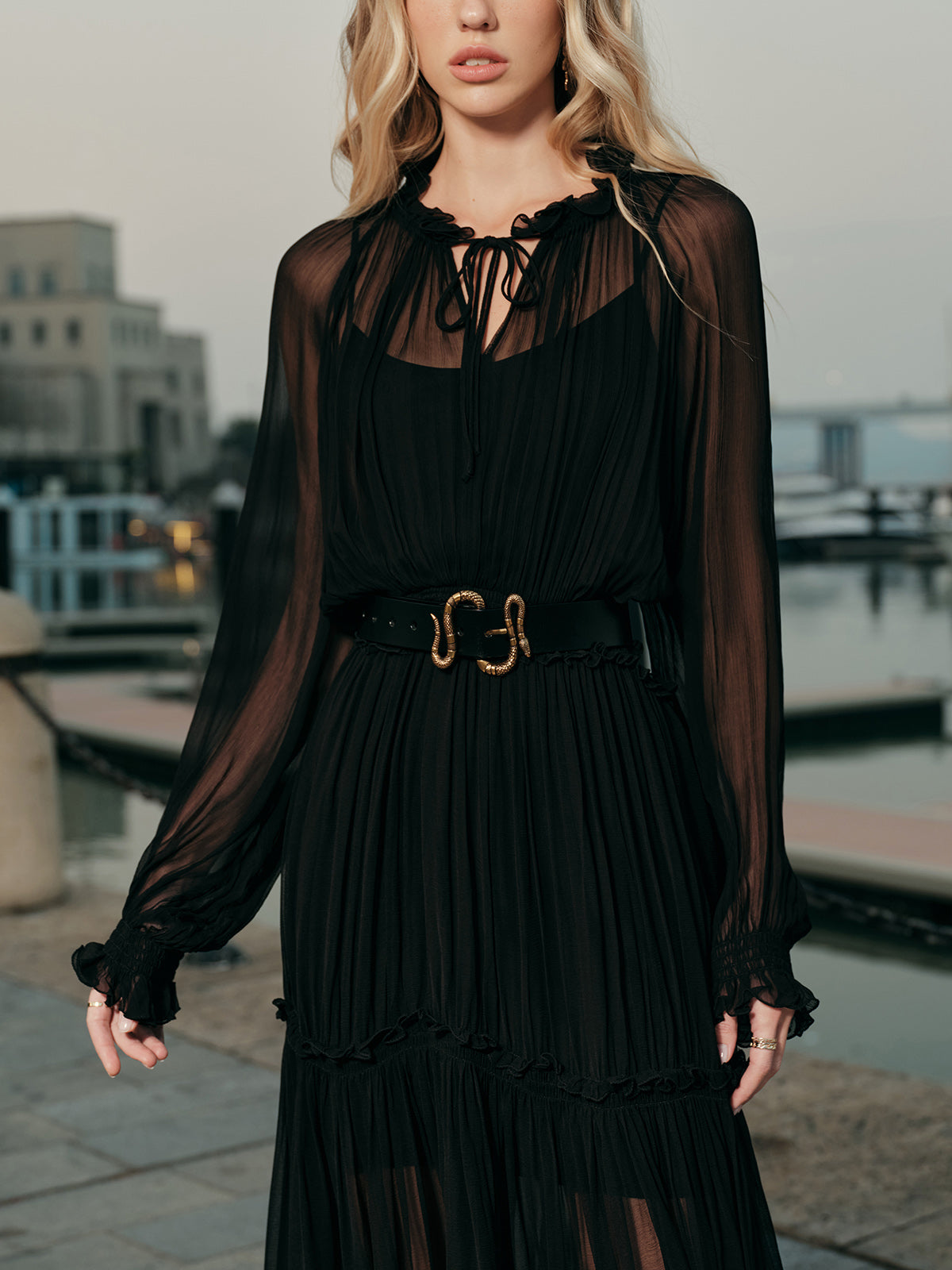 Flowy Lightweight See Through Dress