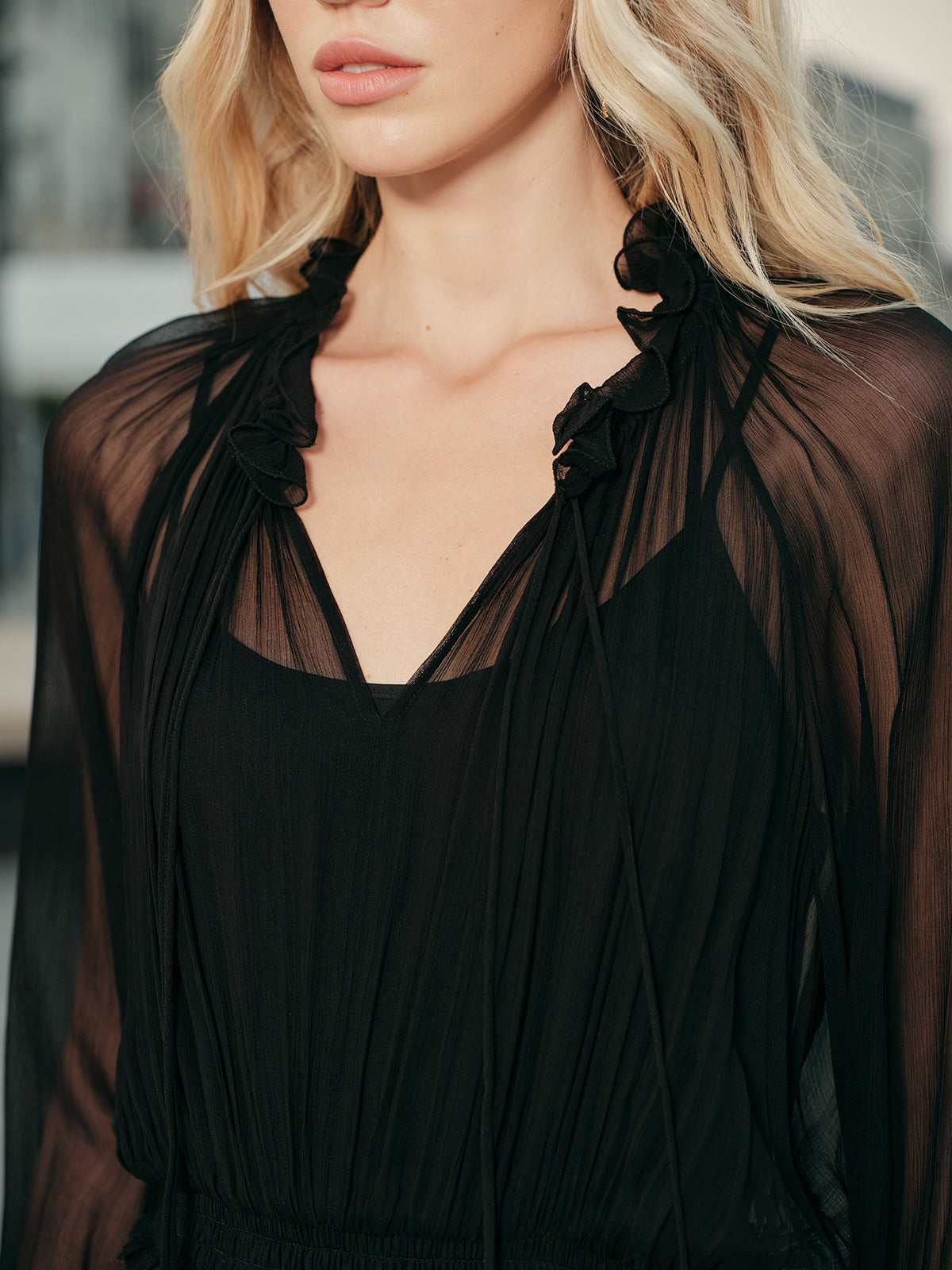 Flowy Lightweight See Through Dress
