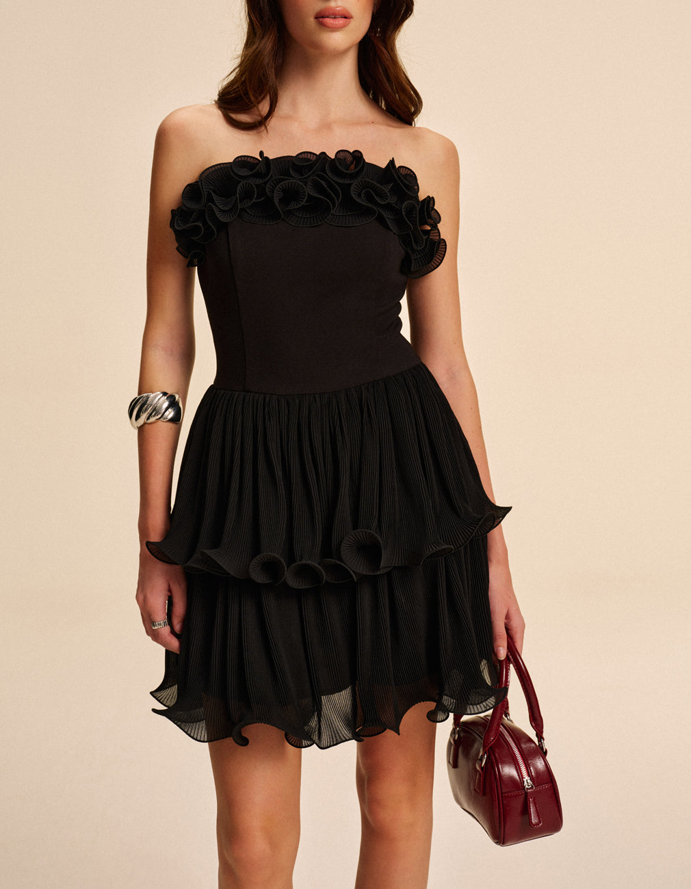 Pretty Floral Off Shoulder Dress