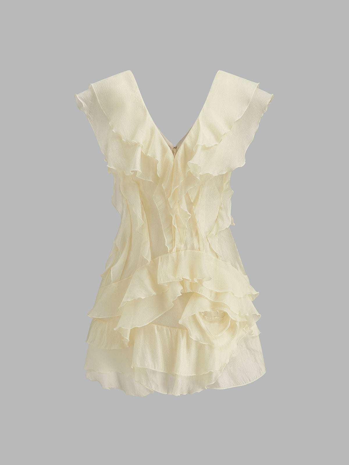 Floral Chiffon Dress No Belt Included