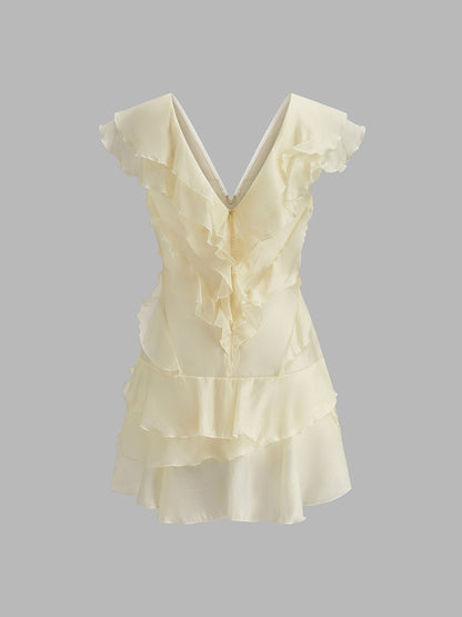 Floral Chiffon Dress No Belt Included