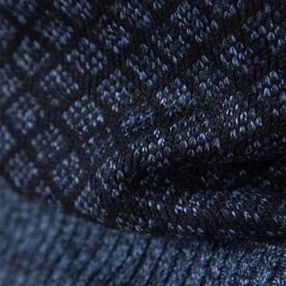 Runia - Knitted Cardigan for Men-Blue-gray-S-Nora Luxe