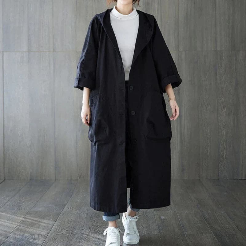 Women's Long Water-Resistant Parka Coat