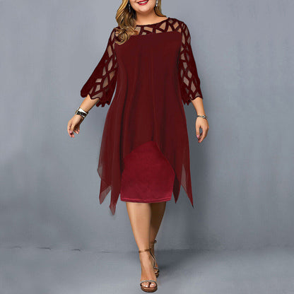 Beautiful Plus Size Midi Dress for Women