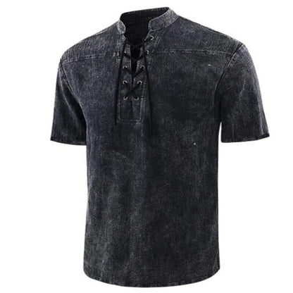 Casual Short Sleeve Mens Shirt with Comfort Fit