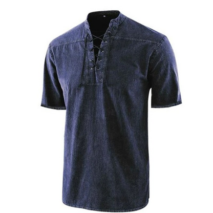 Casual Short Sleeve Mens Shirt with Comfort Fit