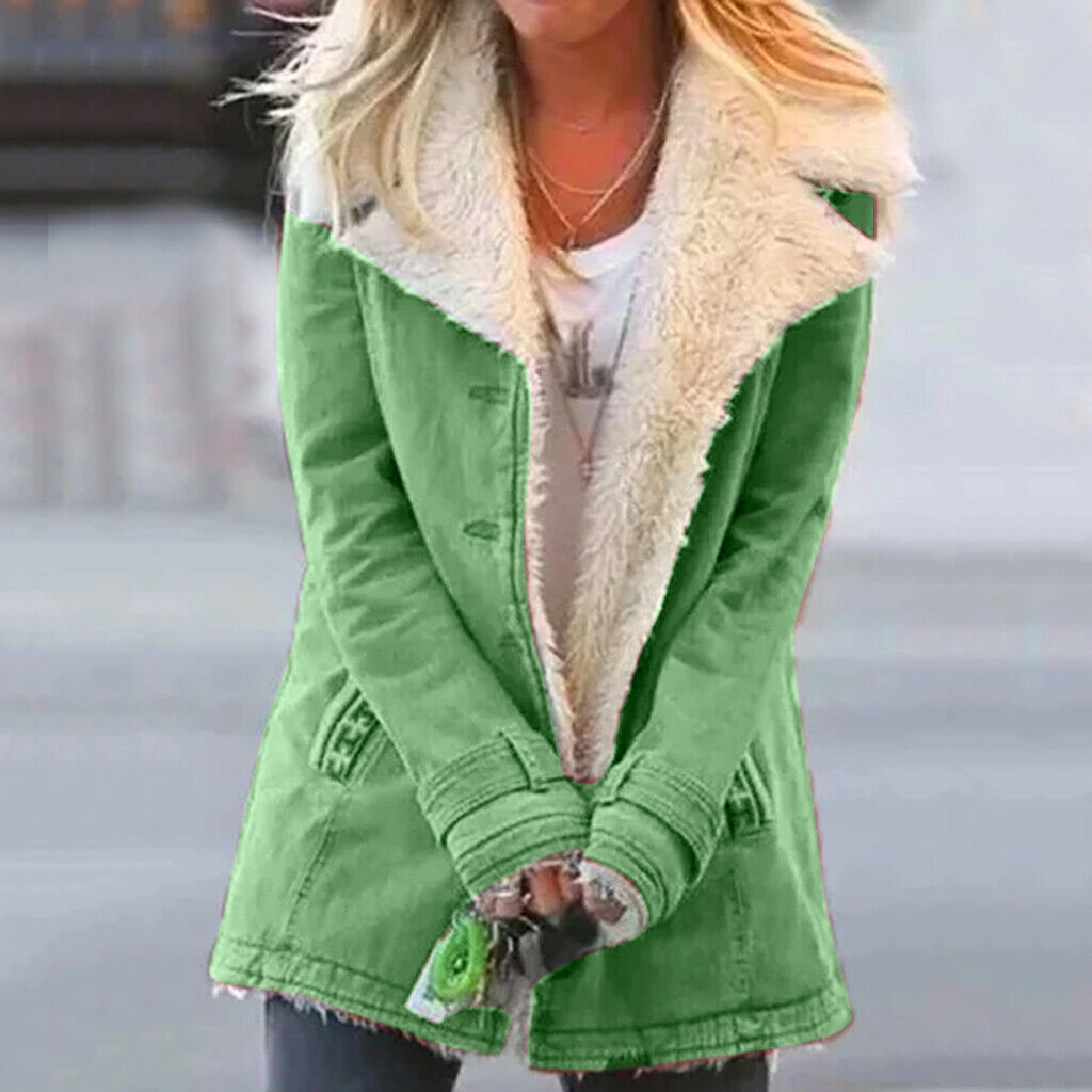 Ladies' Fleece Lined Parka Coat - Nocini