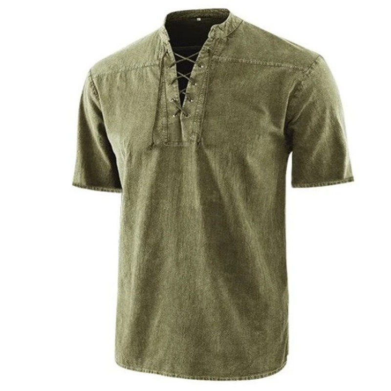 Casual Short Sleeve Mens Shirt with Comfort Fit