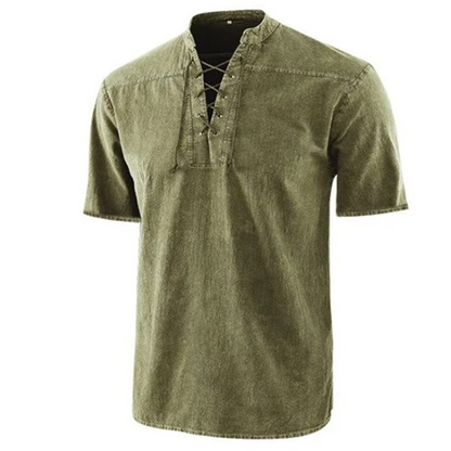 Casual Short Sleeve Mens Shirt with Comfort Fit