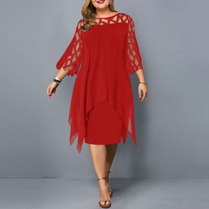 Beautiful Plus Size Midi Dress for Women