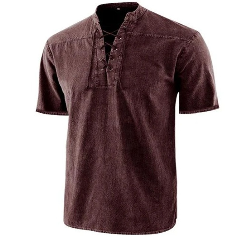 Casual Short Sleeve Mens Shirt with Comfort Fit
