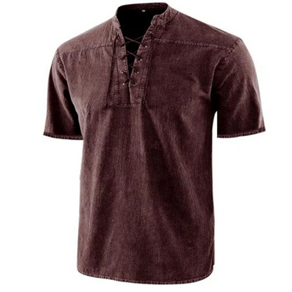 Casual Short Sleeve Mens Shirt with Comfort Fit