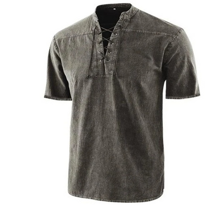 Casual Short Sleeve Mens Shirt with Comfort Fit