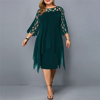 Beautiful Plus Size Midi Dress for Women