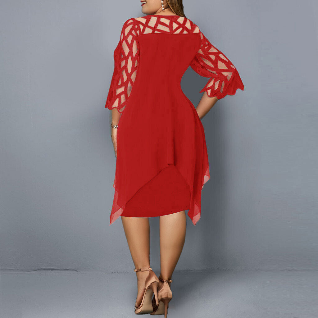 Beautiful Plus Size Midi Dress for Women