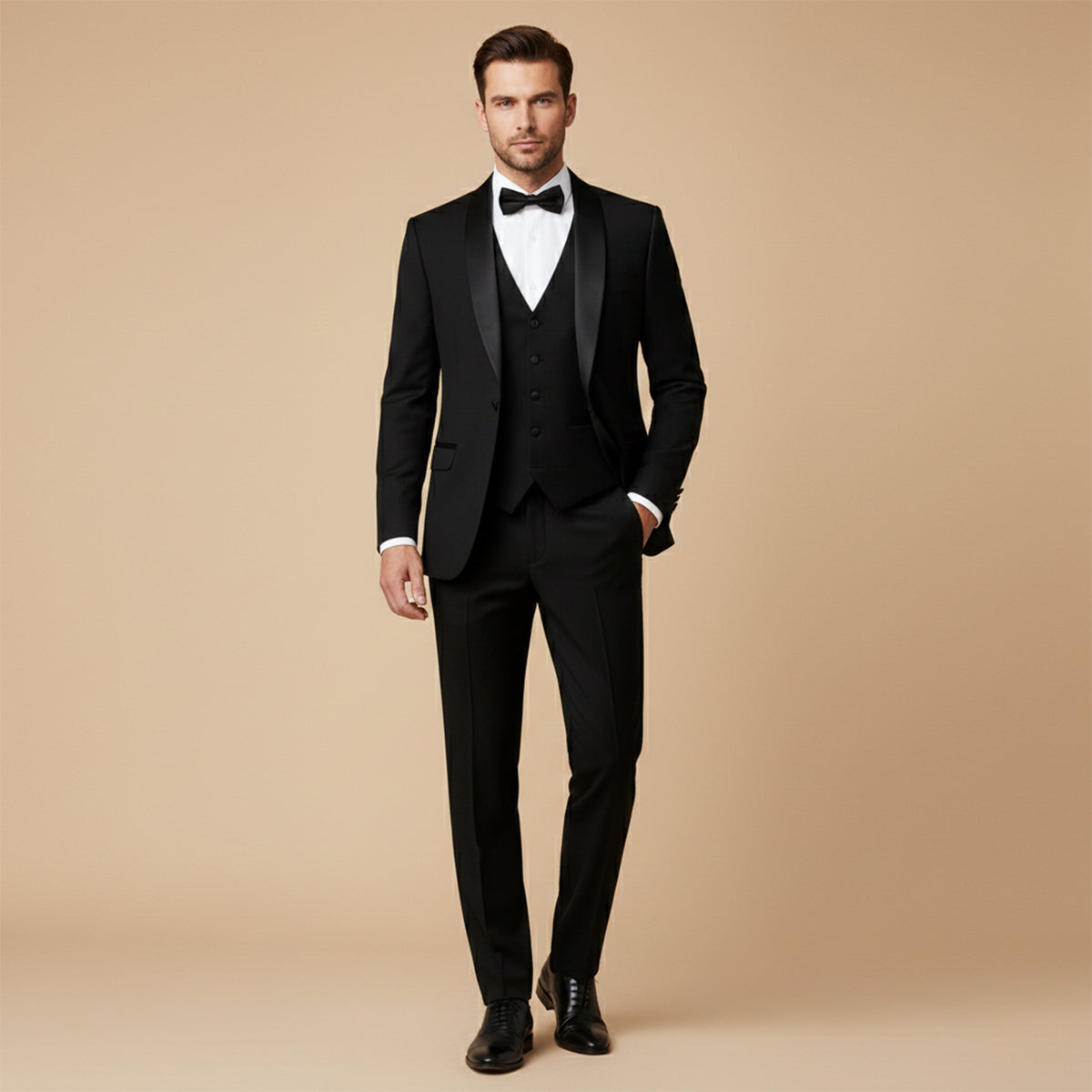Classic Men's 3 Piece Slim Fit Tuxedo Suit