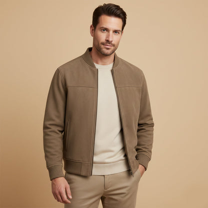 Luxury Mens Suede Leather Autumn Jacket