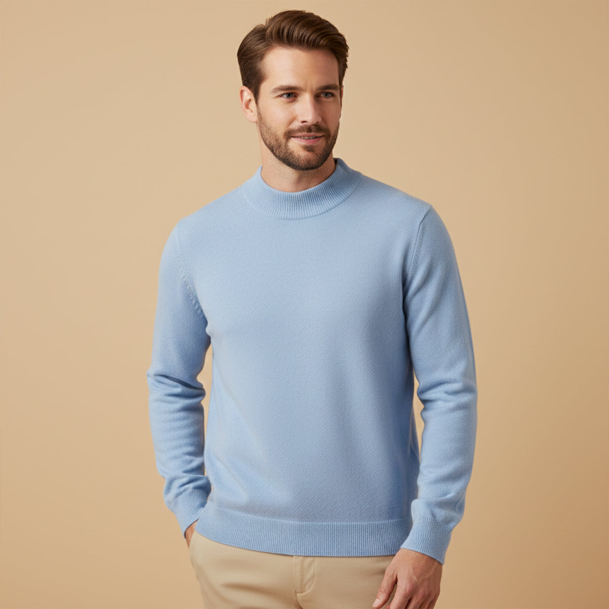 Classic Men's Simple Crew Neck Knit Sweater