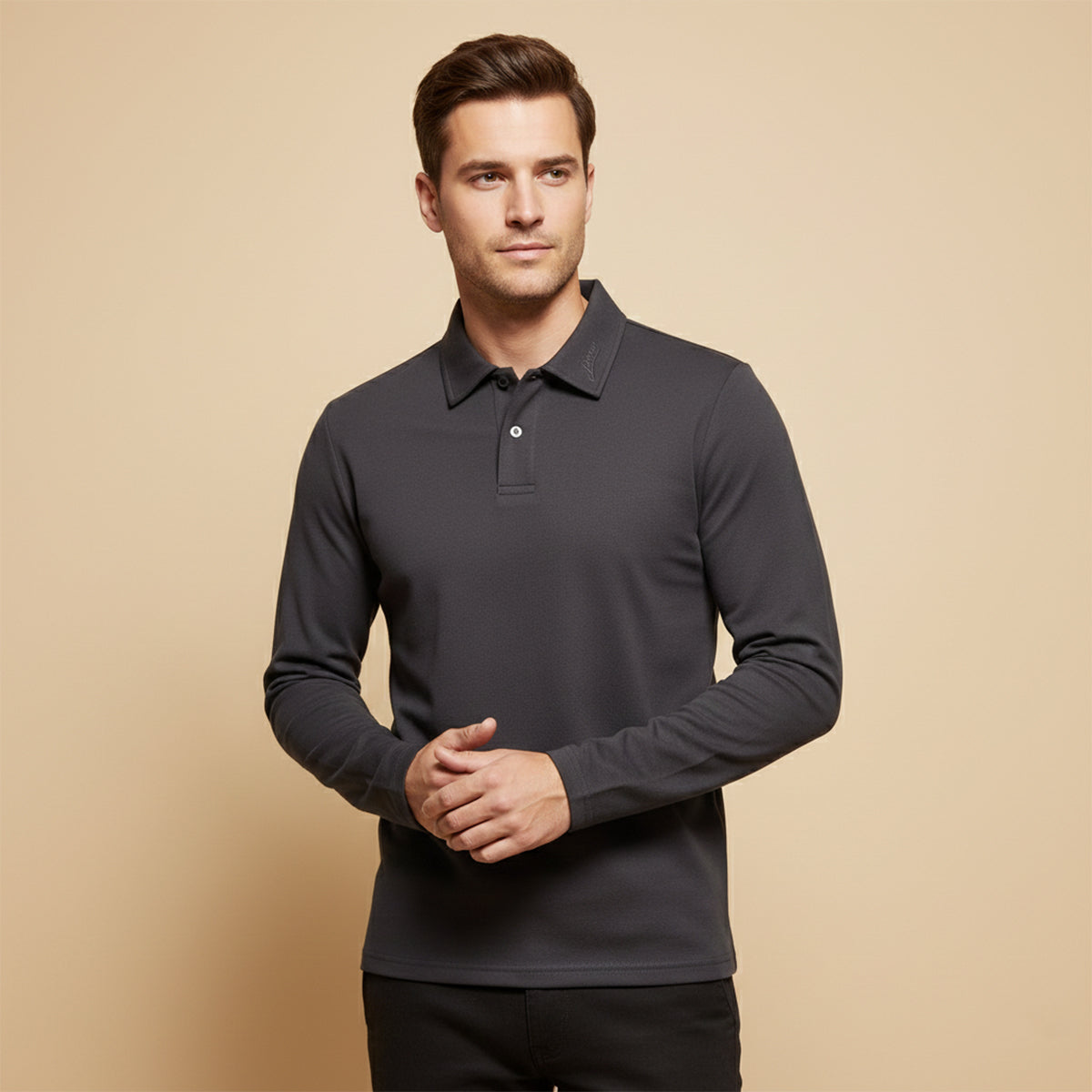 Classic Casual Mens Cotton Long Sleeve Shirt