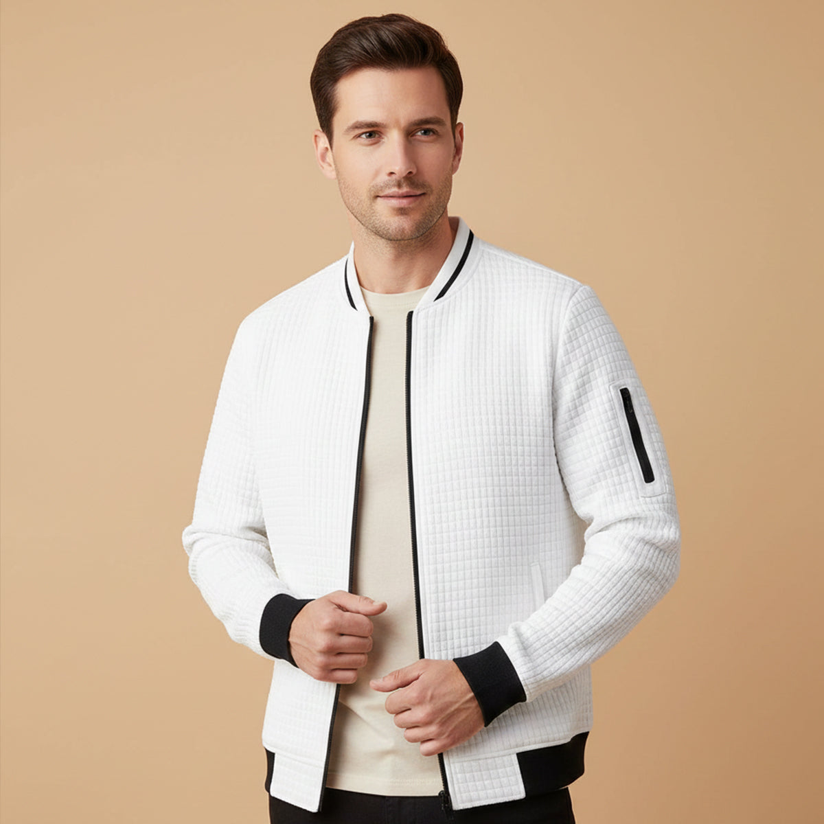 Classic Padded Zipper Jacket